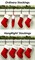 Haute Decor Velveteen Dark Green HangRight� Stocking with White Cuff - 20 inches - 2-Pack - Classic Christmas Stockings That Hang Just Right from Your Holiday Mantel